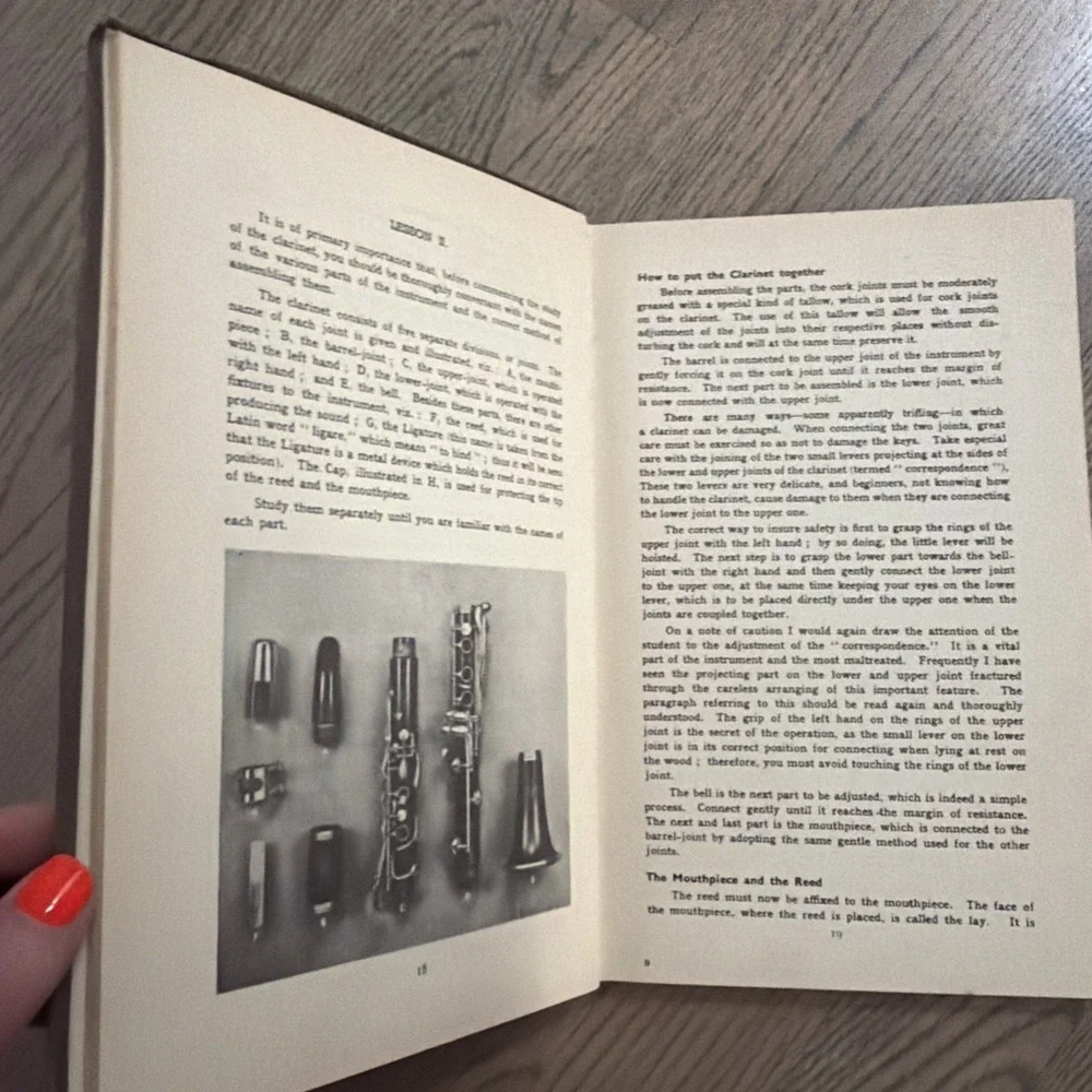 Treatise on The Clarinet Boehm system Rudolph Dunbar - 1941 1st Ed 2nd Print